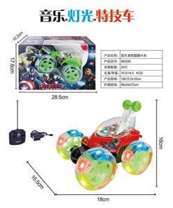 翻斗灯光音乐特技遥控车(包电USB）六款混装 - OBL10329967