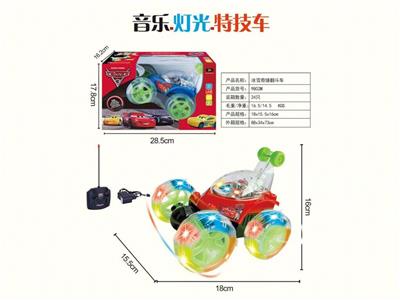 翻斗灯光音乐特技遥控车(包电USB）六款混装 - OBL10329968