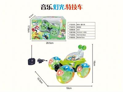 翻斗灯光音乐特技遥控车(包电USB）六款混装 - OBL10329969