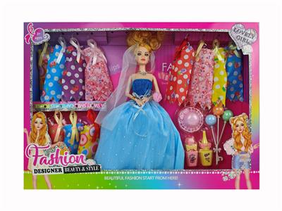 9关节婚纱公主+化妆饰品+换装衣服 - OBL10332505