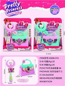 滴水包配灯光音乐半月魔法棒2色混装 - OBL10335349
