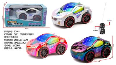 Q版1：20两通宝马赛车带3D灯光不包电（车身使用三粒5号电池，遥控器使用二粒5号电池） - OBL10335960
