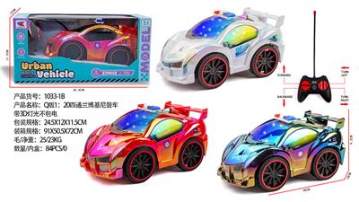 Q版1：20四通兰博基尼警车带3D灯光不包电（车身使用三粒5号电池，遥控器二粒5号） - OBL10335970