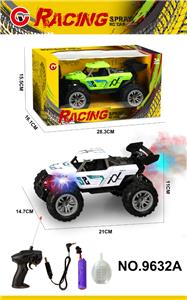 1:18四通喷雾灯光骨架遥控车（包电） - OBL10339629