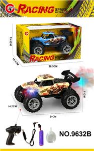 1:18四通喷雾灯光骨架遥控车（包电） - OBL10339633