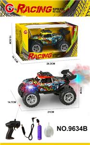 1:18四通喷雾灯光骨架遥控车（包电） - OBL10339635