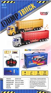1：48四通欧式车头灯光音乐遥控自卸工程拖车 - OBL10339834