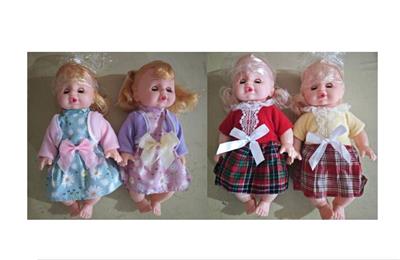 14 Inch bottle blowing live eye doll with water and urine functions, equipped with 6 ic sounds (mixed with four different clothes) - OBL10340147