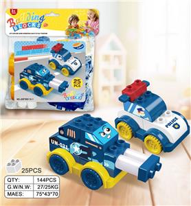 坦克/警车兼容乐高大颗粒积木（25PCS） - OBL10340228
