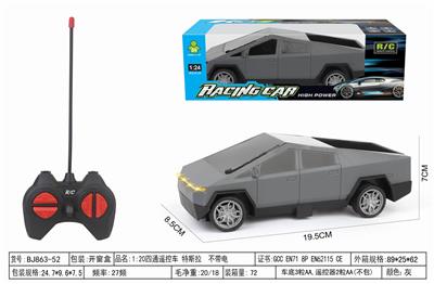1:20四通遥控车 特斯拉  不带电 - OBL10342893