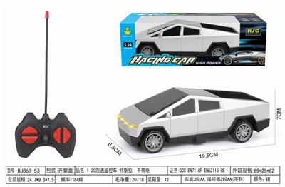 1:20四通遥控车 特斯拉  不带电 - OBL10342894