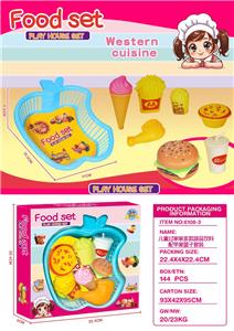 儿童过家家多款甜品饮料配苹果篮子套装 - OBL10345991