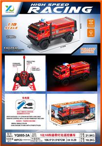 1：18四通灯光遥控警车（27MHZ包电，单色，可混装） - OBL10348437