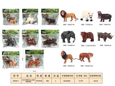单只中野生空心动物（8款混装） - OBL10350326