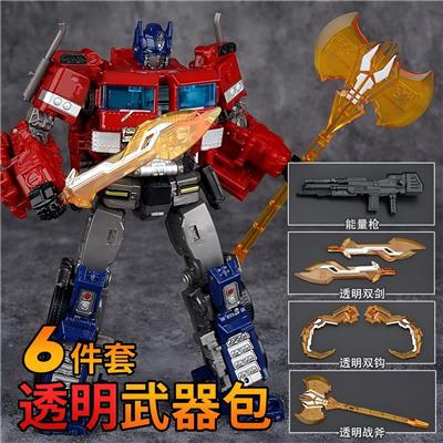 （合金版）擎天战神机甲变形赛星总司令-6套武器红色中文 - OBL10351197