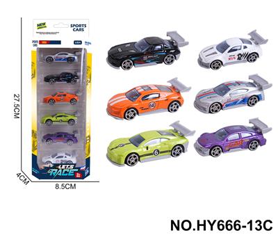 6款1:64合金车6只装 - OBL10352563
