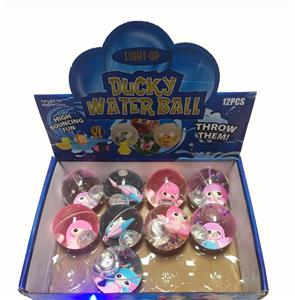 12粒6.5CM美人鱼公仔闪光水晶弹跳球 - OBL10352689