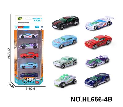 8款1:64合金车5只装 - OBL10353674
