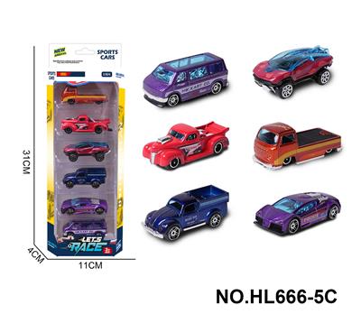 6款1:64合金车6只装 - OBL10353679