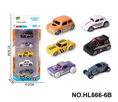 6款1:64合金车5只装 - OBL10353682