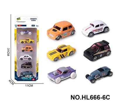 6款1:64合金车6只装 - OBL10353683