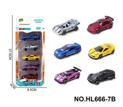 6款1:64合金车5只装 - OBL10353686