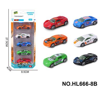 6款1:64合金车5只装 - OBL10353690