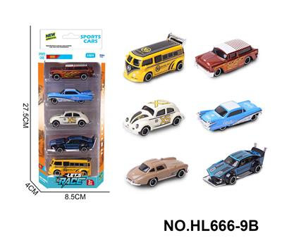 6款1:64合金车5只装 - OBL10353694