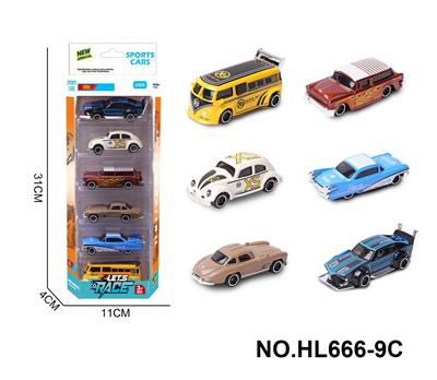 6款1:64合金车6只装 - OBL10353695