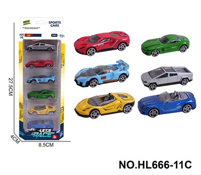 6款1:64合金车6只装 - OBL10353703