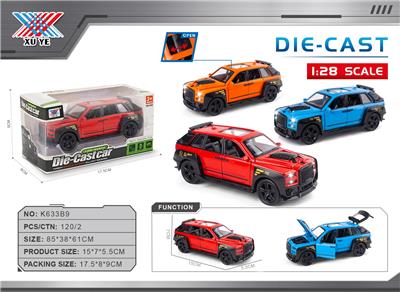 1:28合金车模库里南改装版灯光音乐 五开门 回力（1只装） - OBL10356610