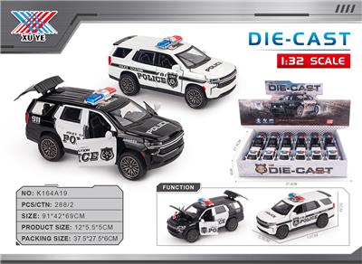 1:32  合金车 杜兰格警车 回力 四开门（12只装） - OBL10356659