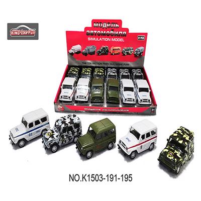 1:43俄罗斯吉普回力合金车（5款混装） - OBL10356852