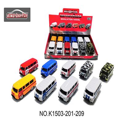 1：43俄罗斯巴士回力合金车（9款混装） - OBL10356858