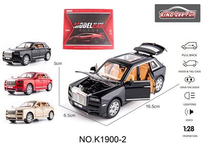 1:28劳斯莱斯带灯光音乐六开门回力合金车 - OBL10356917