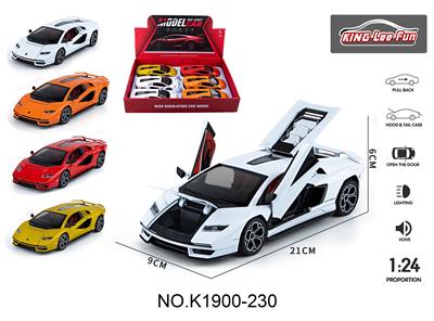 1:24兰博基尼800街车版合金声光回力四开门 - OBL10356927