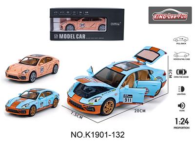 1:24帕拉梅拉赛车版合金声光回力六开门 - OBL10356959