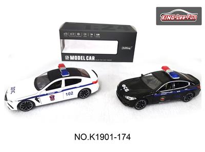 1:24宝马M8俄文警车声光音乐回力合金车 - OBL10356969
