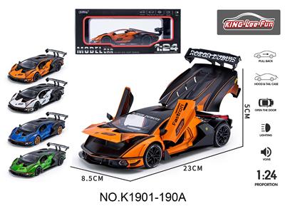 1:24兰博基尼SCV124开门声光音乐回力合金车 - OBL10356979