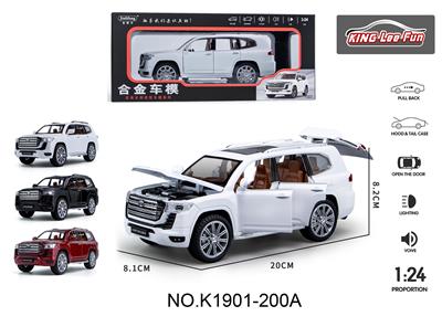 1:24陆巡街车版6开门声光音乐回力合金车 - OBL10356984