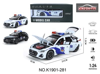 1：24奥迪RS6合金车模（中文警车电商盒） - OBL10357018