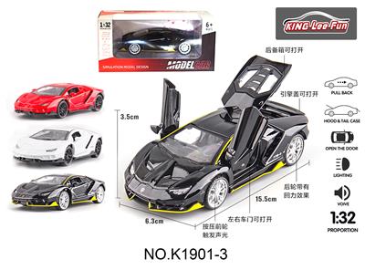1:32兰博基尼带灯光音乐三开门回力合金车 - OBL10357022