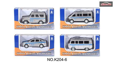 1:64俄文回力合金车银02四款混装 - OBL10357063