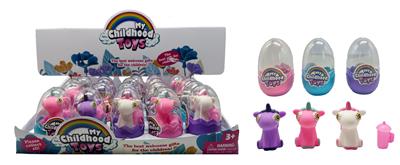 蛋装独角兽带奶瓶配件 3款混装 20PCS - OBL10357450