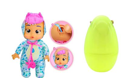 高档1比1 12寸搪胶头搪胶手毛绒棉身体带真实流眼泪。水晶睡衣恐龙哭泣娃娃带流眼泪功能，带奶嘴 - OBL10357784