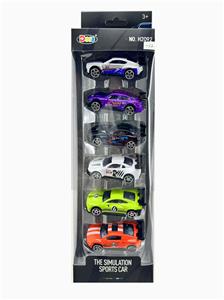 合金车1:64滑行仿真车（6只装） - OBL10358137