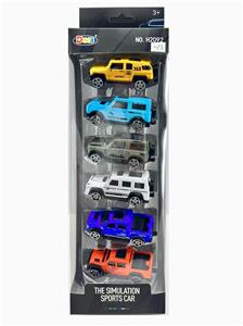 合金车1:64滑行仿真车（6只装） - OBL10358138