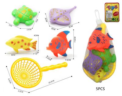 洗澡捕鱼玩具（5件套庄） - OBL10359334