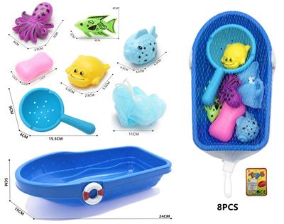 洗澡捕鱼玩具（8件套庄） - OBL10359344