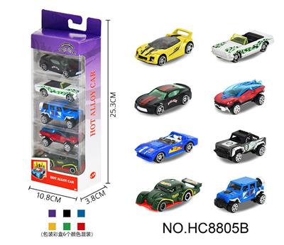 1:64合金车5只开窗盒装 - OBL10359471